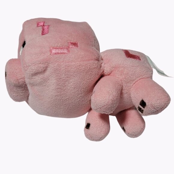 Mojang Minecraft Pig 6 inch Plush Pink Video Game Stuffed Animal Toy 2014 - Picture 2 of 7